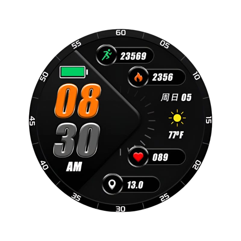 Volkano FITNESS SMART WATCH Volkano Fit Forte Series Fitness Smart Watch VK-5086-BK