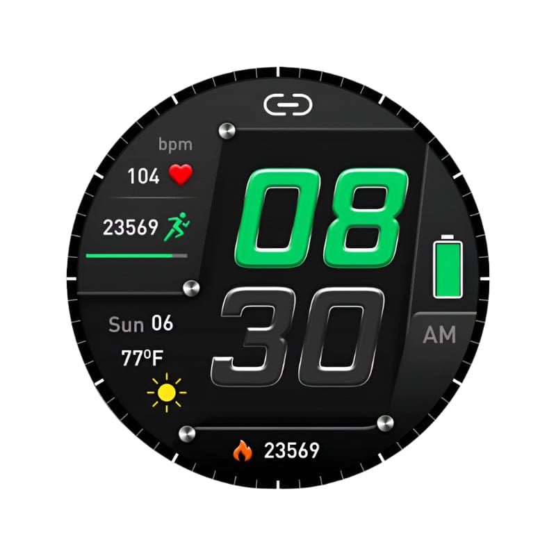 Volkano FITNESS SMART WATCH Volkano Fit Forte Series Fitness Smart Watch VK-5086-BK