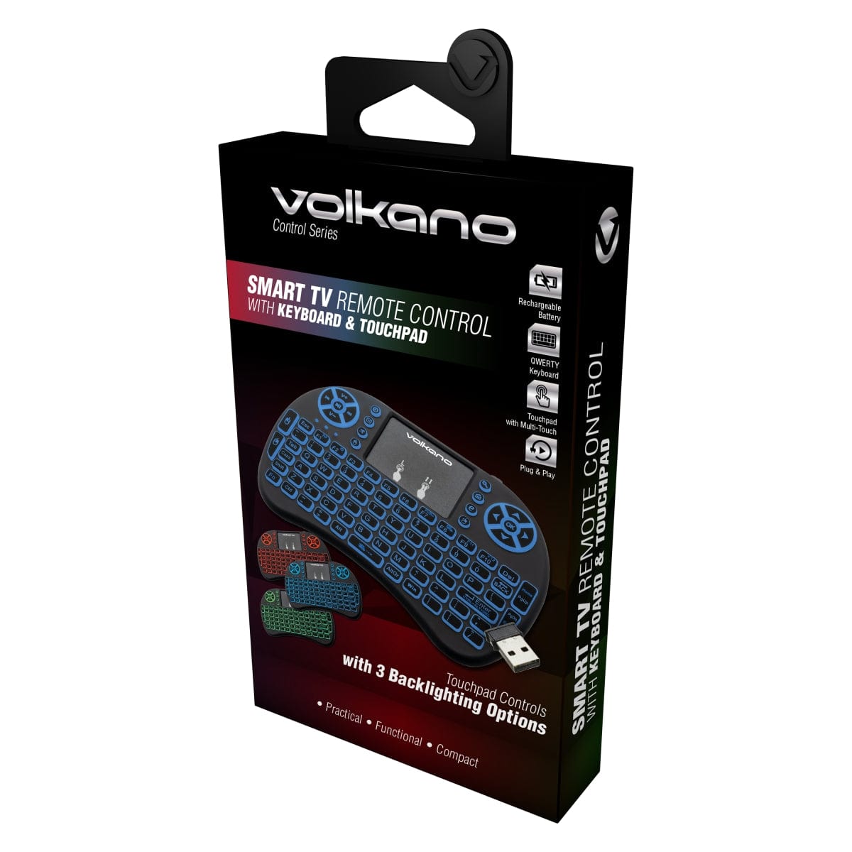 Volkano remote control Volkano Smart TV Remote Control With Keyboard & Touchpad (7300806279257)