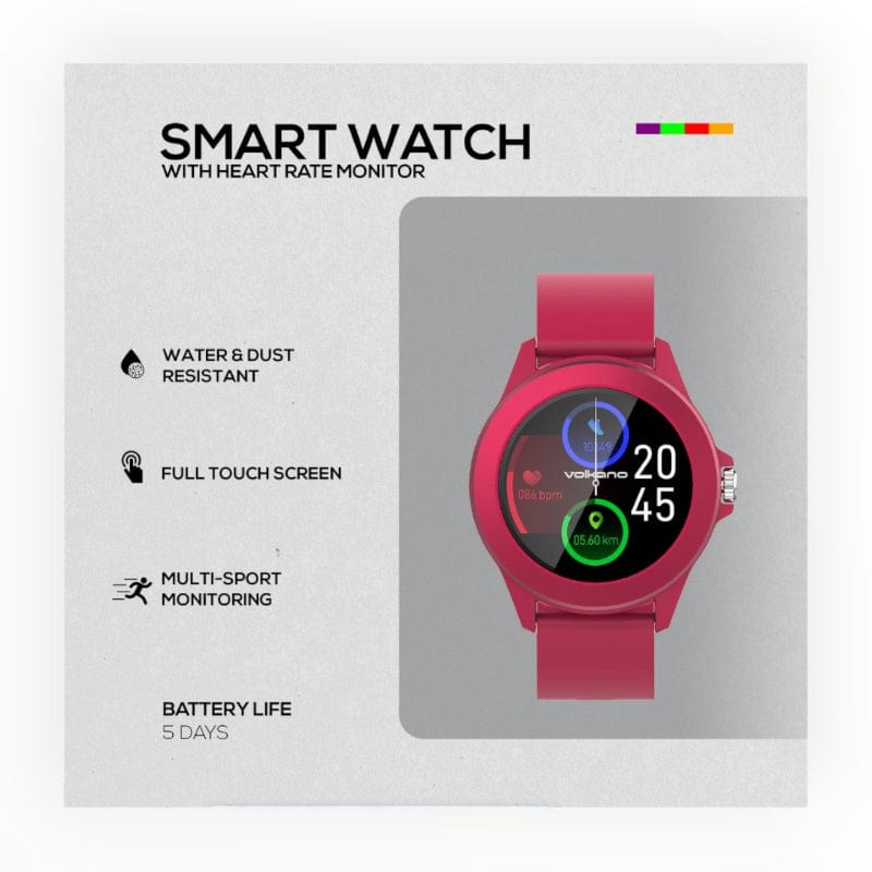 Volkano Smart Watch Volkano Splash Series Round Fitness Smartwatch