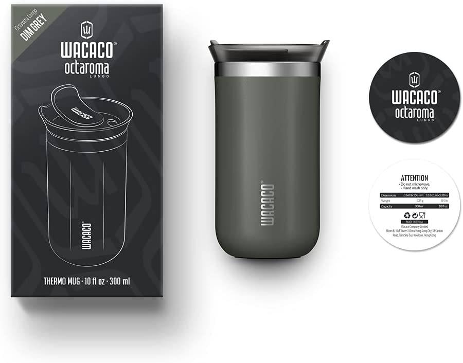 Wacaco Travel Mug Wacaco Octaroma Lungo Insulated Mug Dim Grey 300ml OCTADG (7799230234713)