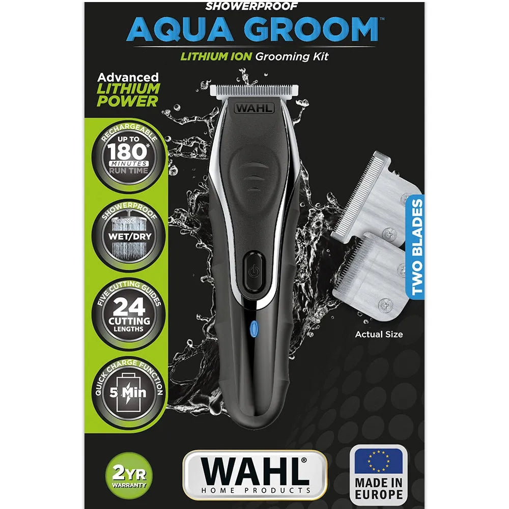Wahl Clipper Wahl Aqua Groom Showerproof 12 Piece Lithium Ion Grooming Kit