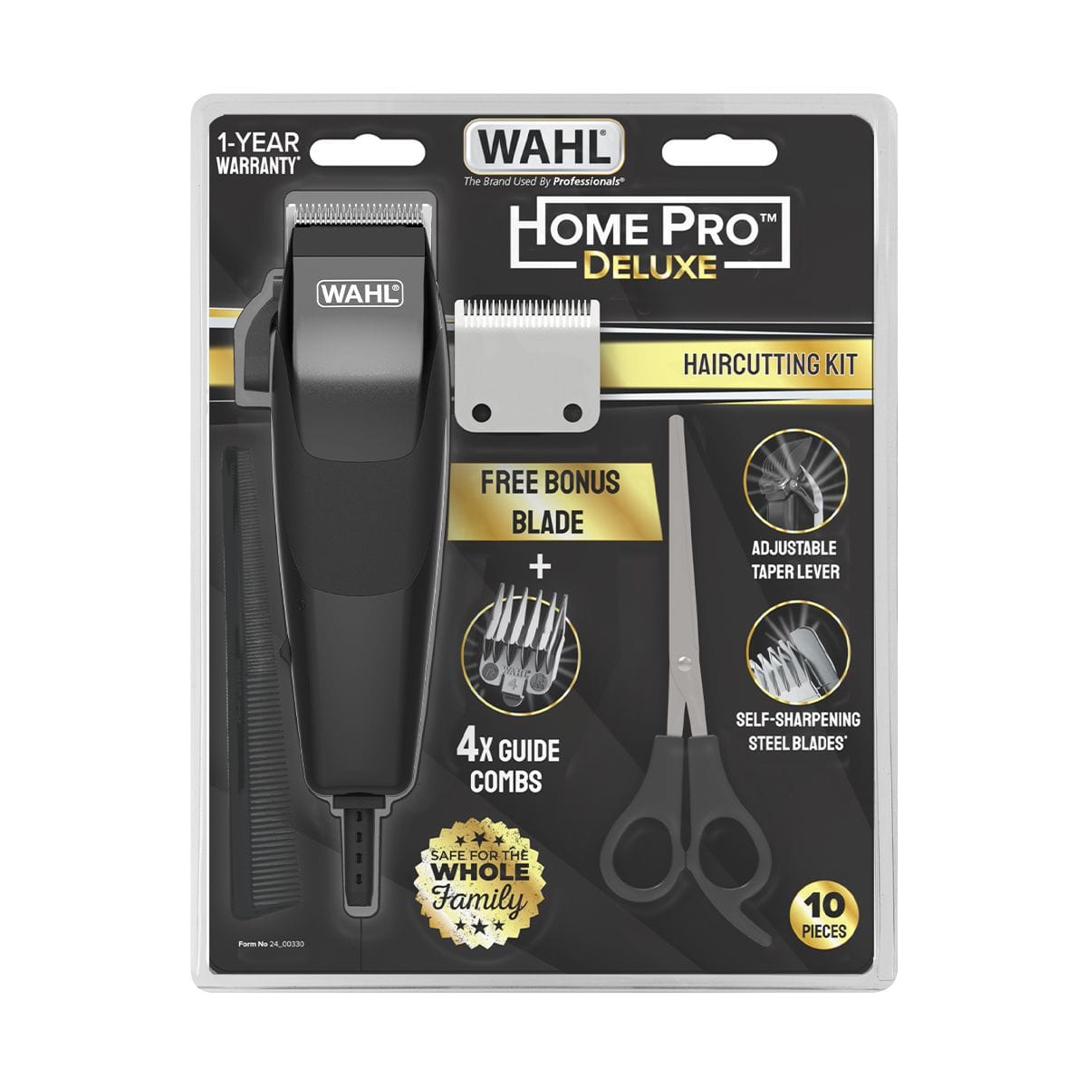 Wahl Clipper Wahl Home Pro Deluxe Adjustable Hair Clipper Kit 10 Piece