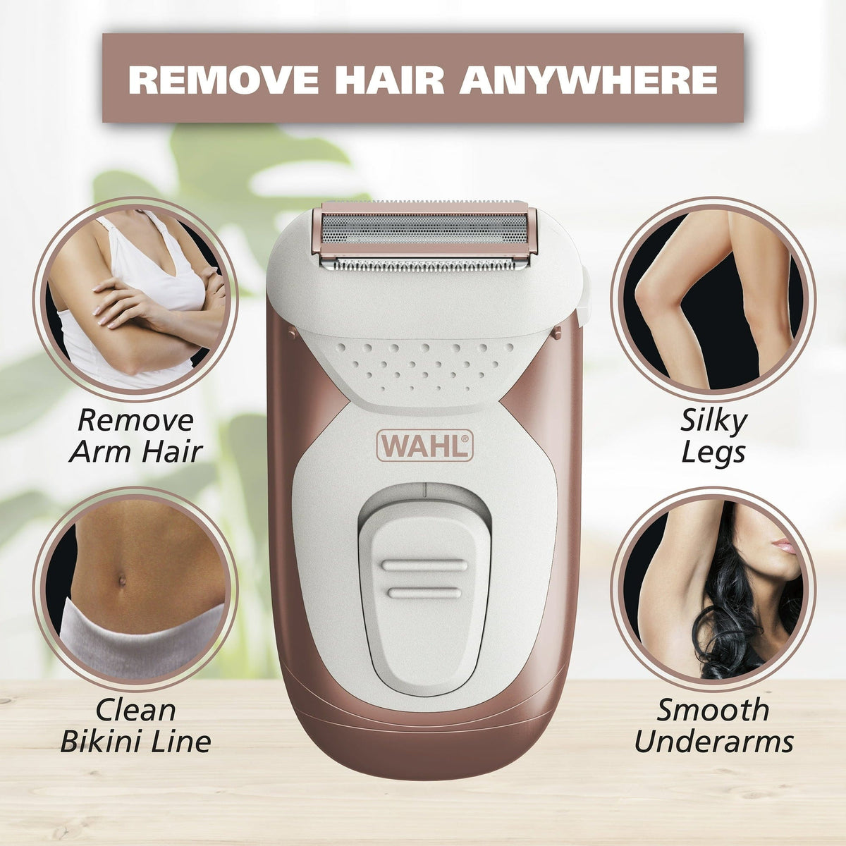 Wahl Clipper Wahl Smooth Confidence, Ladies Waterproof, Battery Shaver WT3024992 (7492576280665)