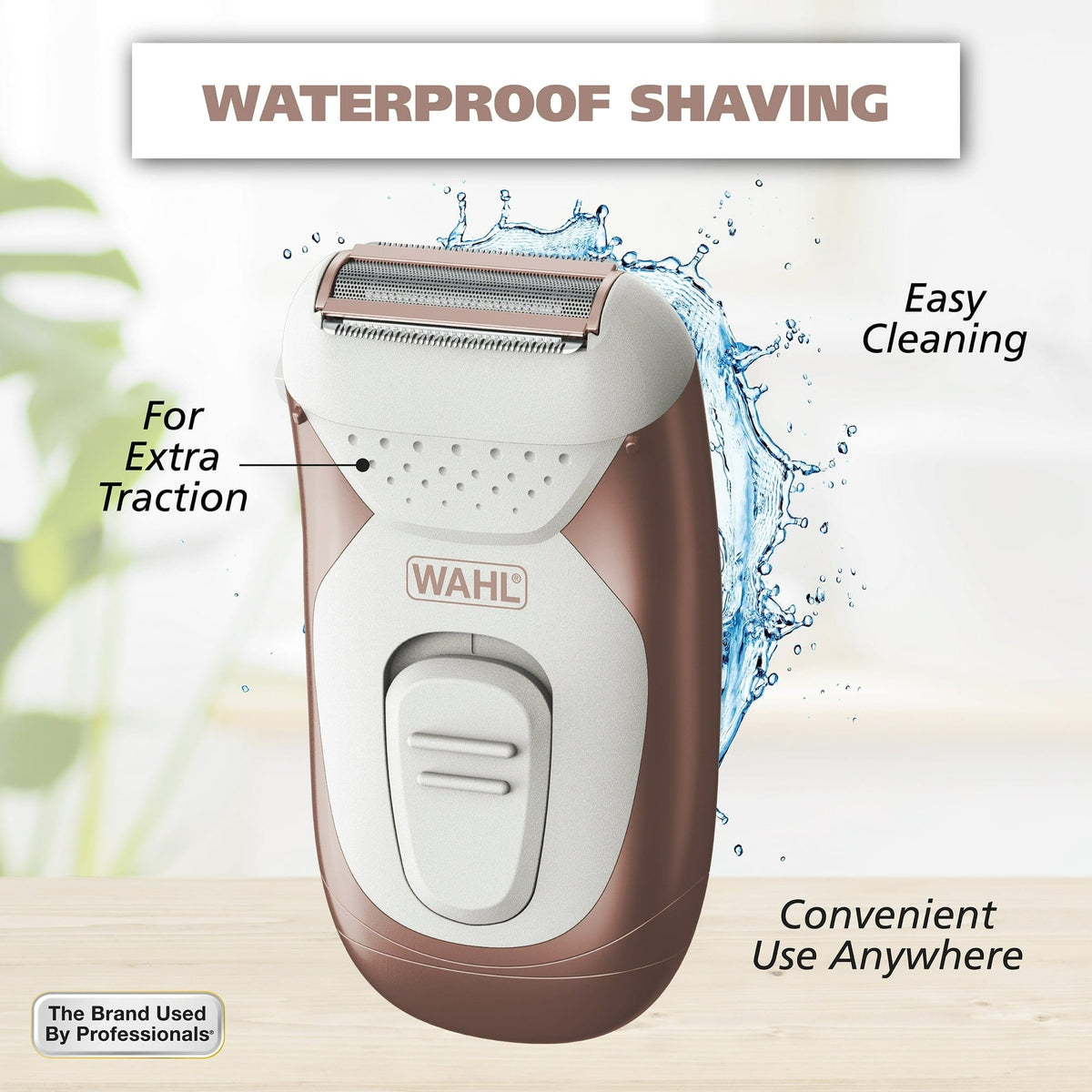 Wahl Clipper Wahl Smooth Confidence, Ladies Waterproof, Battery Shaver WT3024992 (7492576280665)