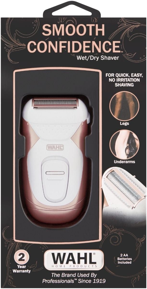 Wahl Clipper Wahl Smooth Confidence, Ladies Waterproof, Battery Shaver WT3024992 (7492576280665)