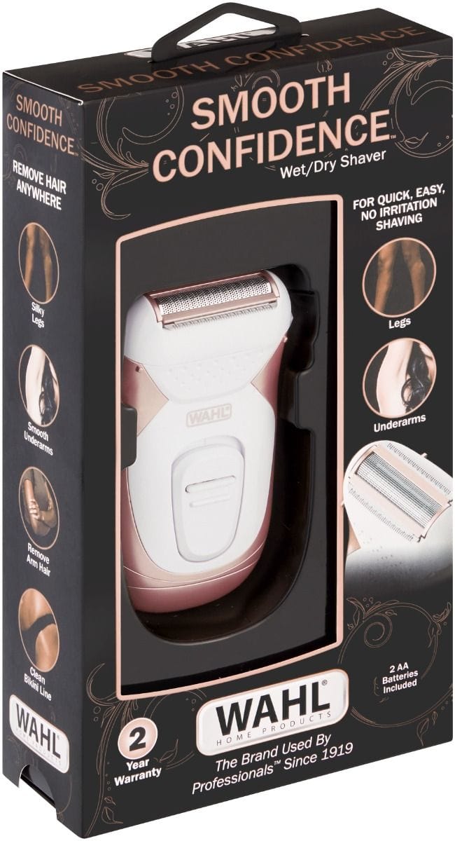 Wahl Clipper Wahl Smooth Confidence, Ladies Waterproof, Battery Shaver WT3024992 (7492576280665)