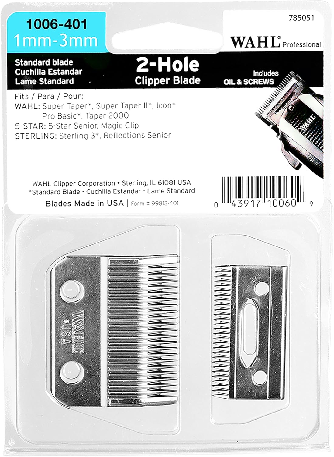 Wahl Clipper Wahl Taper Blade Set WS1006-401