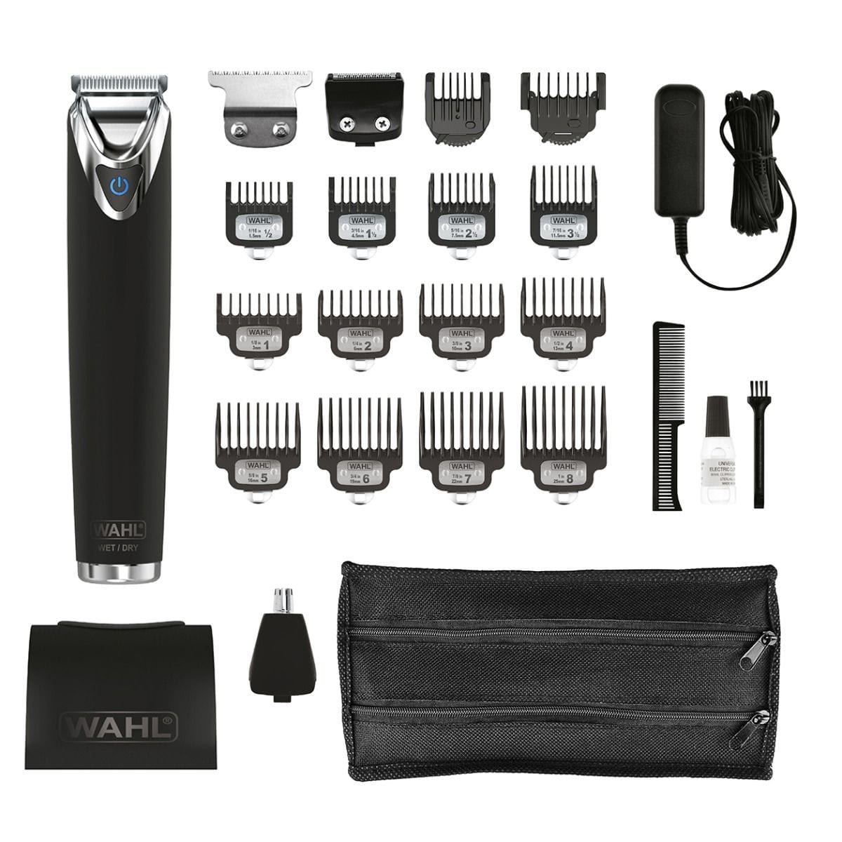 Wahl Multi-Cut Wahl Stainless Steel 24 piece Matte Black Trimmer 1081-0461 (7664768057433)