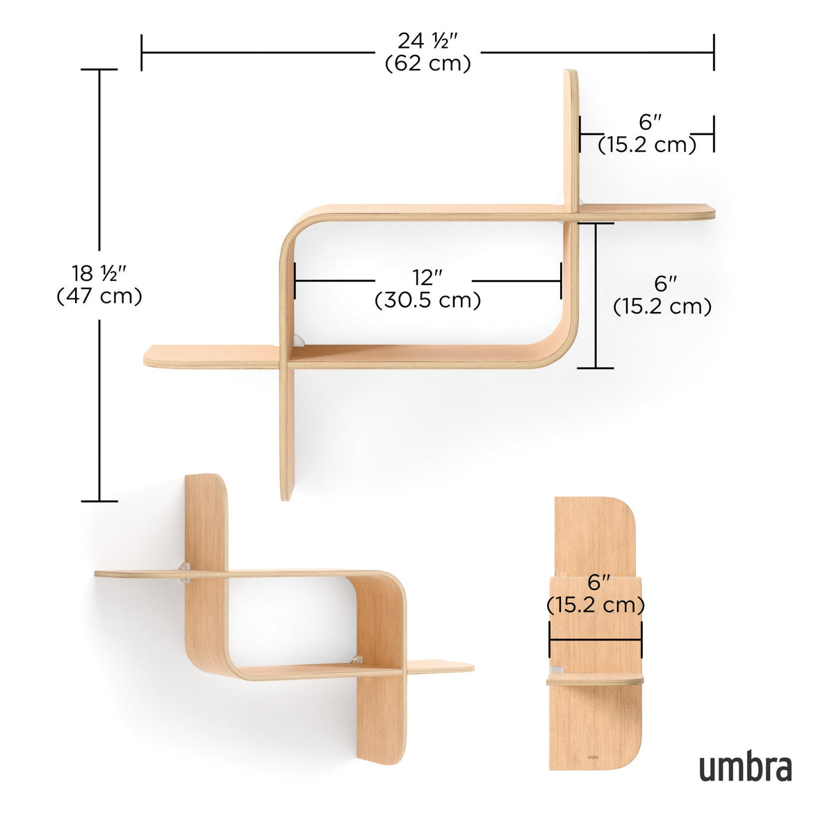 Umbra Montage Wall Shelf Natural UMB1017571390.