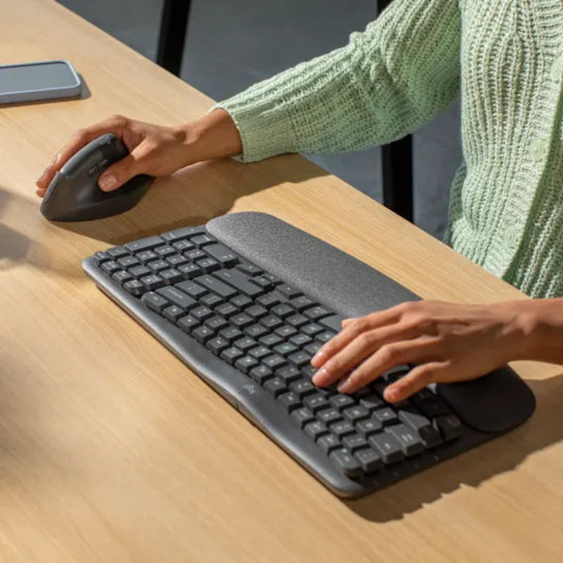 Logitech Wave Keys and Lift Wireless Keyboard and Mouse Combo 920-013635.