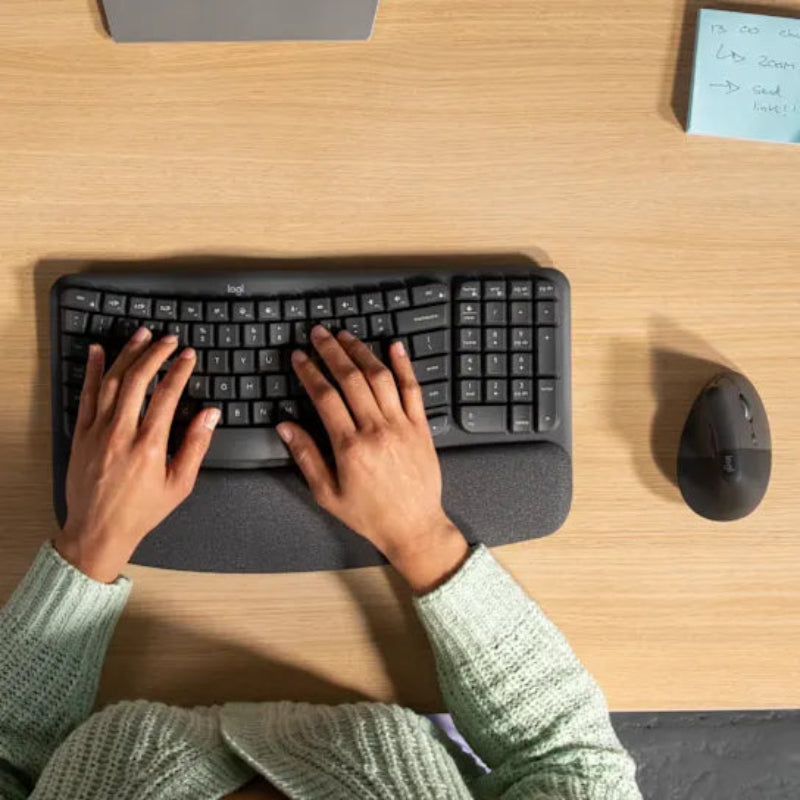 Logitech Wave Keys and Lift Wireless Keyboard and Mouse Combo 920-013635.