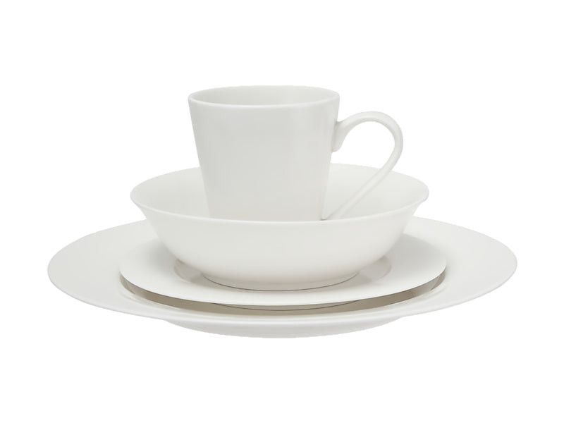 Maxwell & Williams White Basics Cosmo Rim Dinner Set 16 Piece WBA0143.