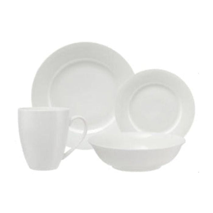 Maxwell & Williams white Basics Soho Rim Dinner Set 16 Piece WBA0144.