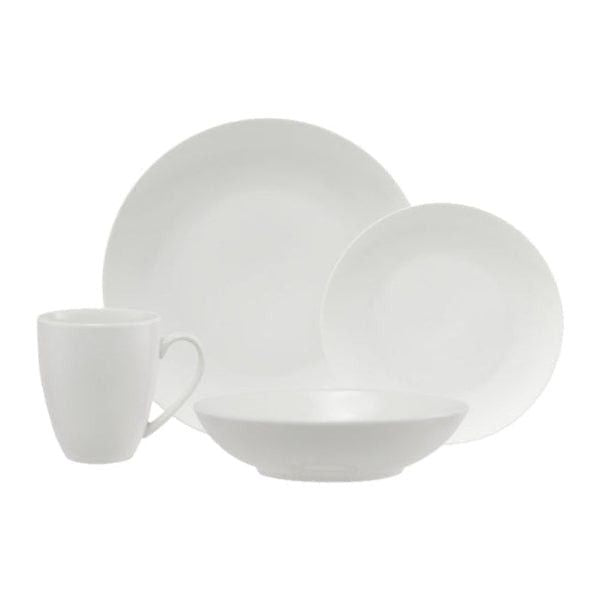Maxwell & Williams White Basics Fitzrovia Coupe Dinner Set 16 Piece WBA0148.
