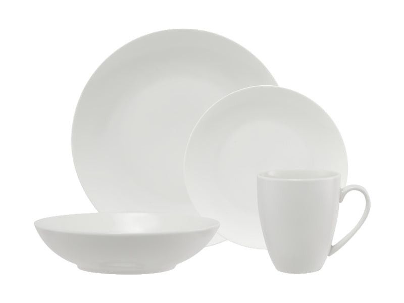 Maxwell & Williams White Basics Fitzrovia Coupe Dinner Set 16 Piece WBA0148.