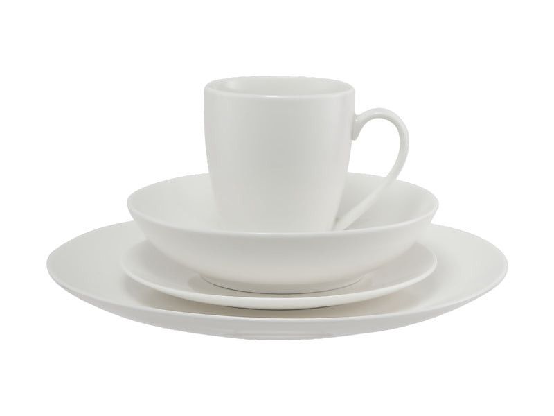 Maxwell & Williams White Basics Fitzrovia Coupe Dinner Set 16 Piece WBA0148.