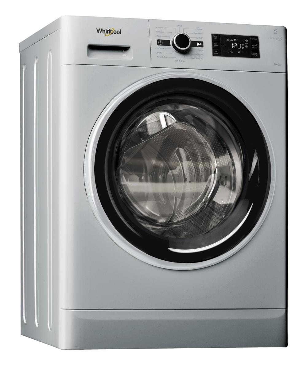 Whirlpool washer dryer combo Whirlpool 9kg Silver Washer Dryer FWDG96148SBSZA (7916890488921)