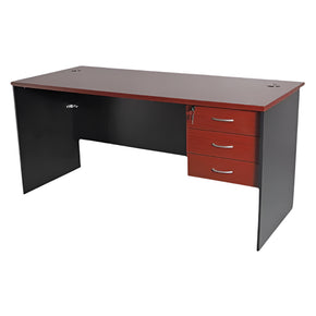 1.2 metre Desk with 3 Drawers - Model SBG763-C (MAHOGANY COLOUR)