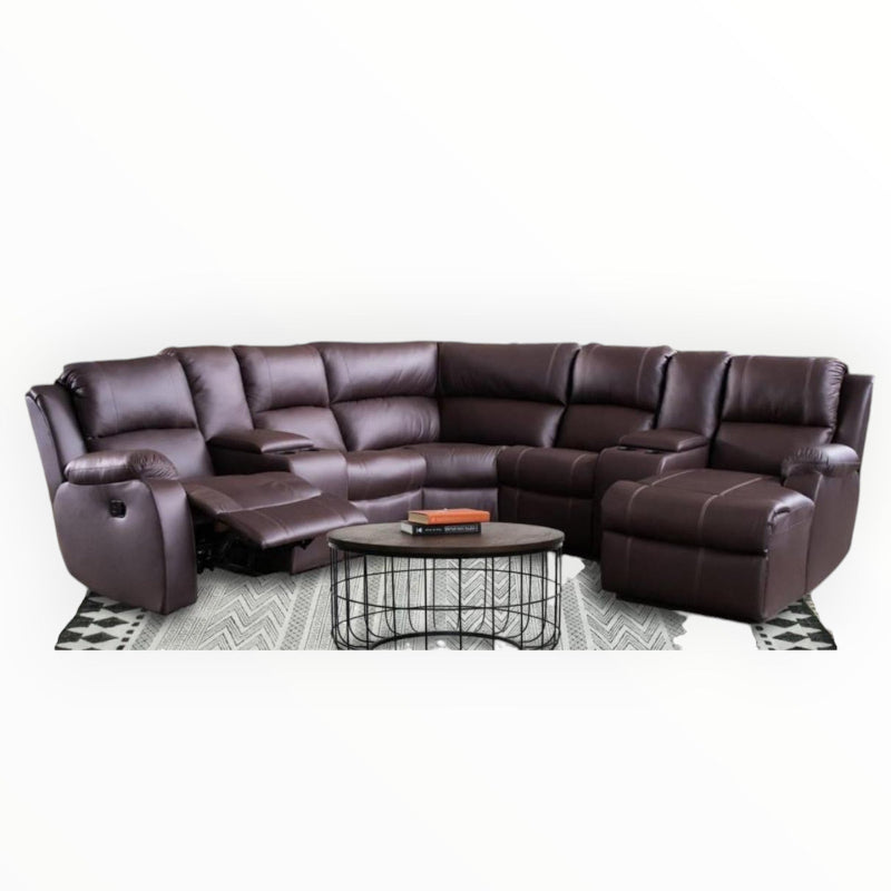 Lennox Corner Suite Brown 5pc (8012559515737)