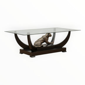 Leopard Coffee Table Glass Top (8028547285081)