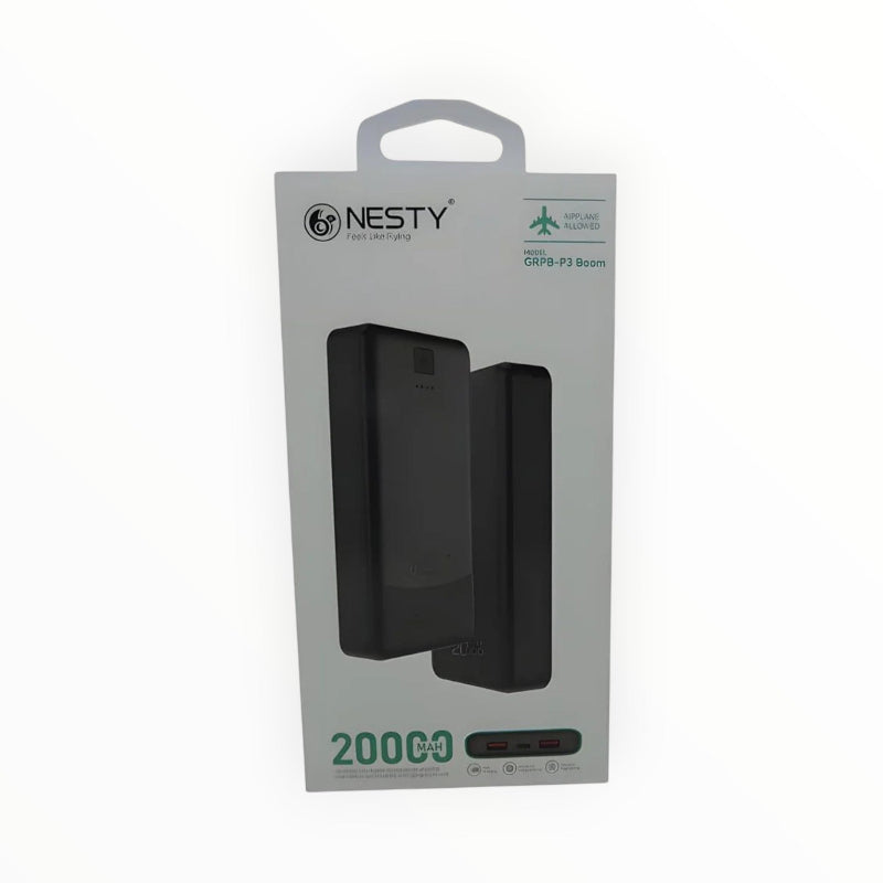 Nesty 20000mAh Multi Functional USB Power Bank Black NTGRPBP3 (8029514793049)