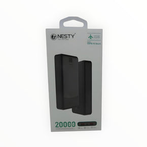 Nesty 20000mAh Multi Functional USB Power Bank Black NTGRPBP3 (8029514793049)