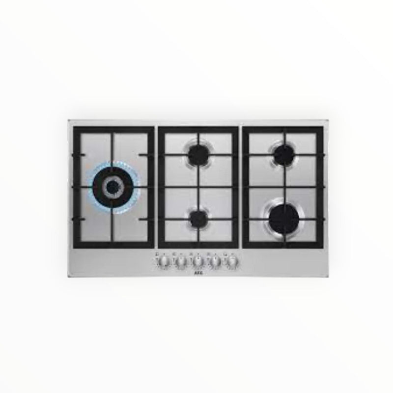 AEG AEGZA90BIH2 90cm SS Gas Built-In Hob (8045759889497)