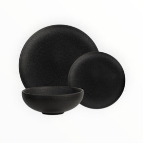 Maxwell & Williams Caviar Black Dinner Set, 12-Piece AX0523