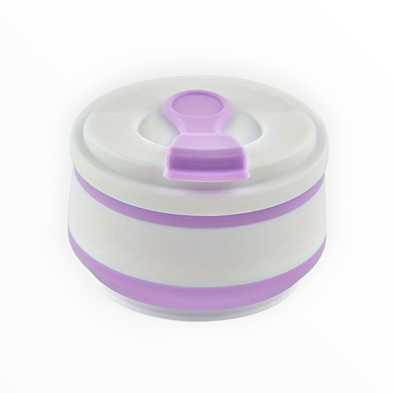 Foldable Silicone Travel Coffee Cup with Lid