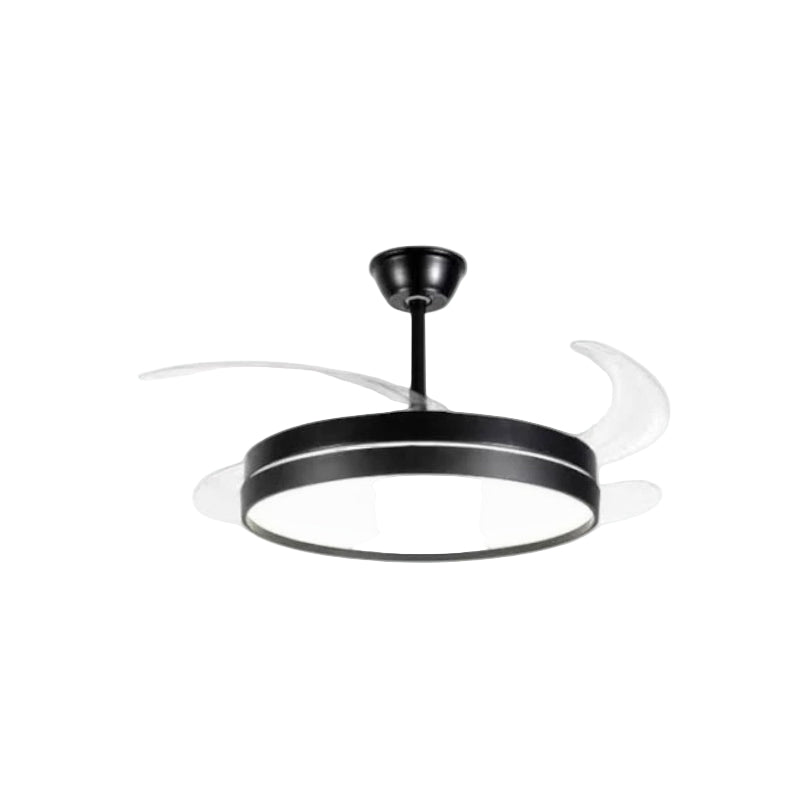 LED Ceiling Fan Light Black FL2010