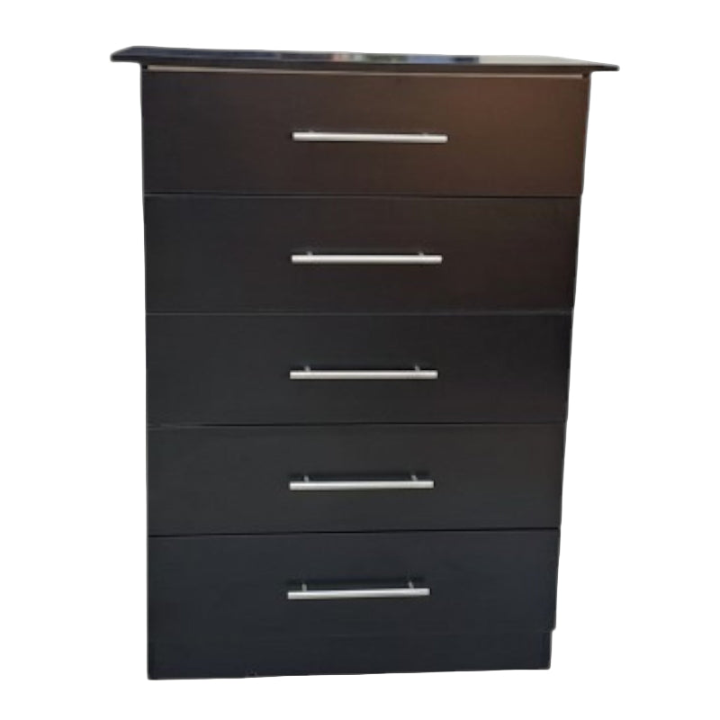 Chest  Of Drawer 5 Drawers Black