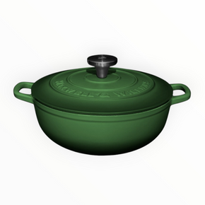 Maxwell & Williams Cast Iron Round Casserole 3.3L English Racing Green SE0028