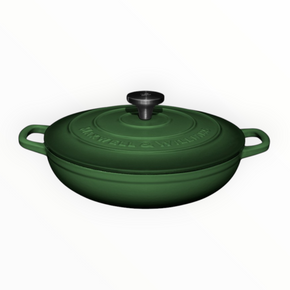 Maxwell & Williams Cast Iron Braiser 3.3L  English Racing Green SE0029