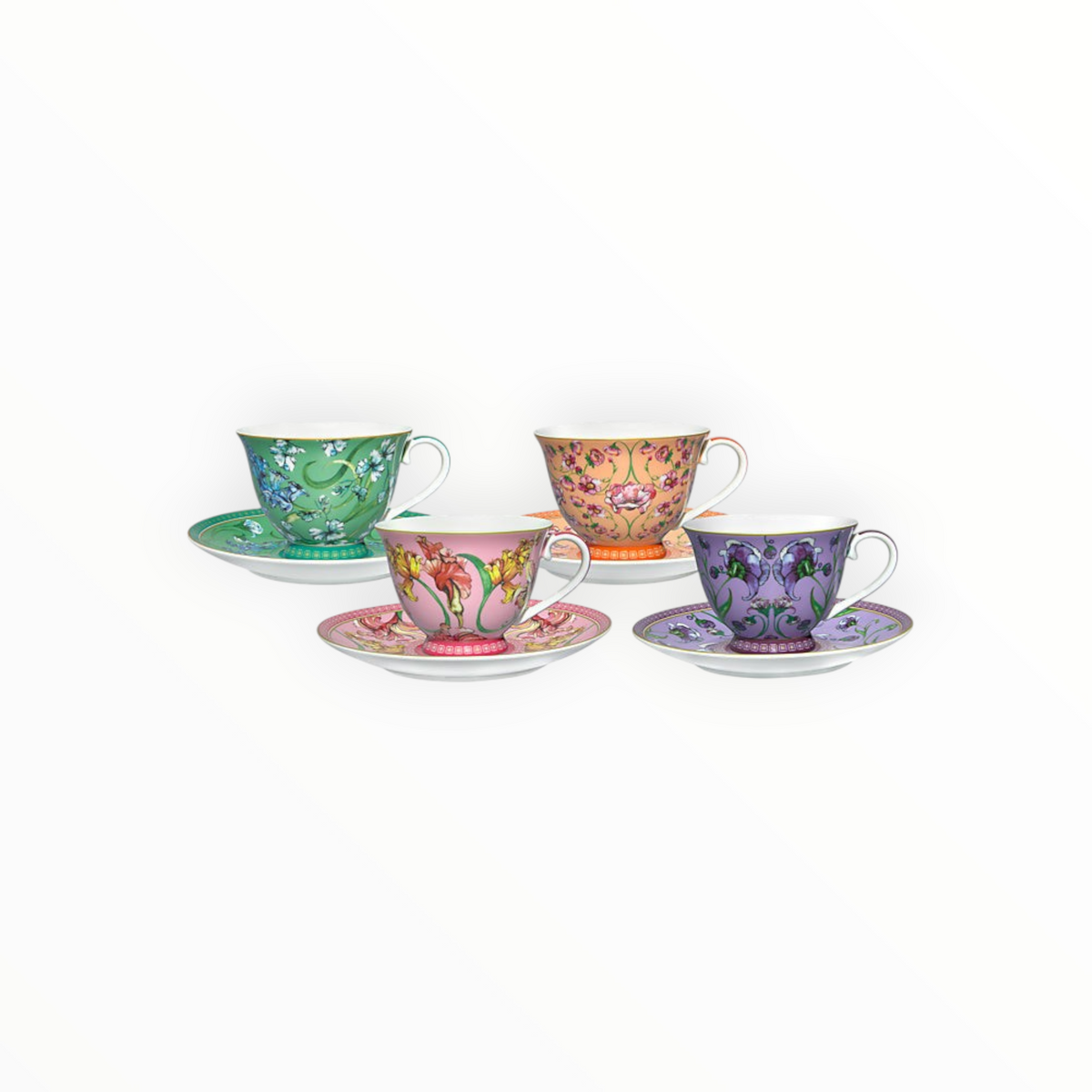 Maxwell & Williams Estelle Michaelides Mystique Tall Cup & Saucer Set Of 4 230ml HV0579