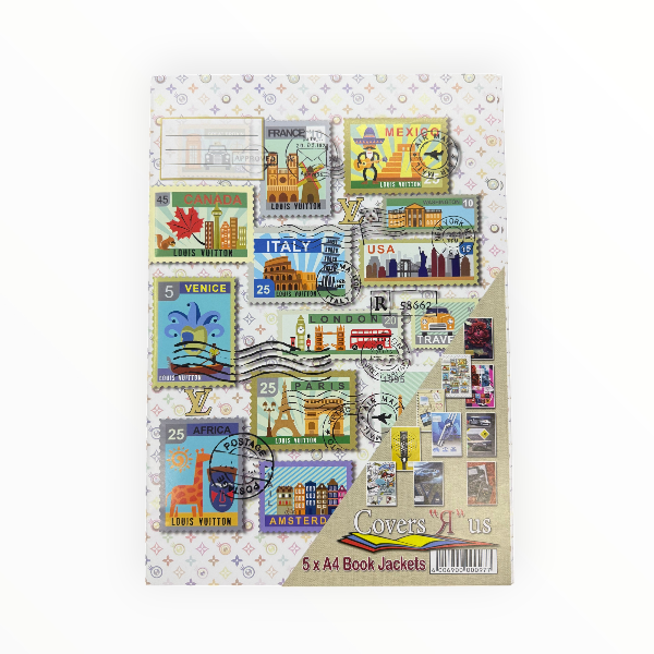 LV A4 Book Covers Pack of 5