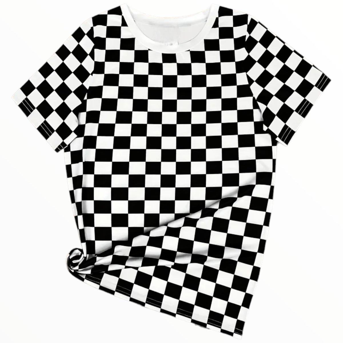 Fabric Printed Mini Matt Big Blocks Black 140 cm