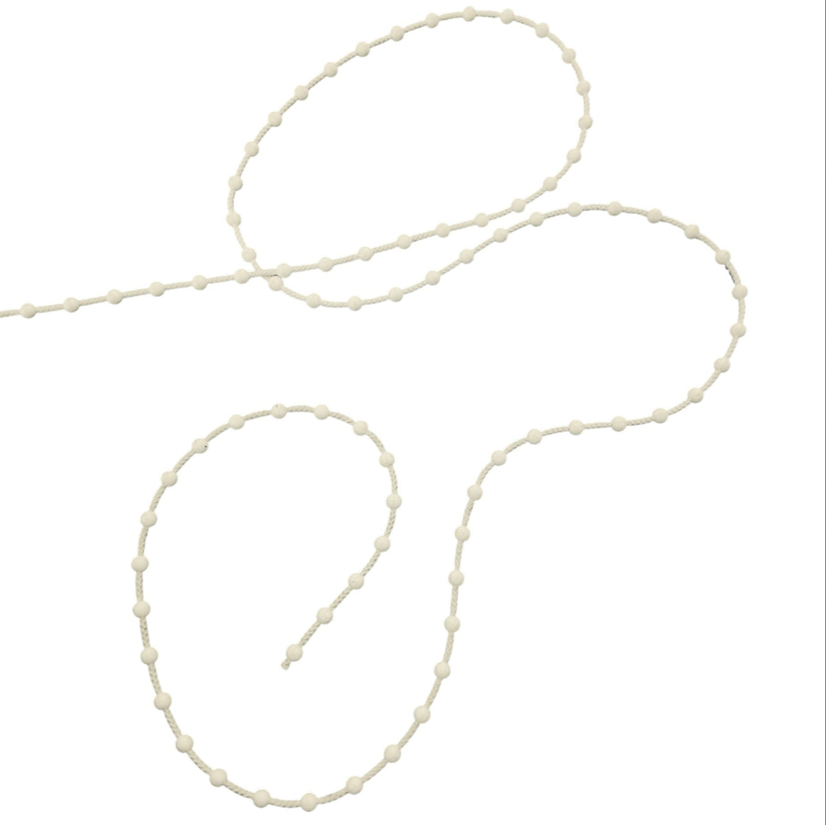 Roller Blindpot Ball Chain White 5 mm