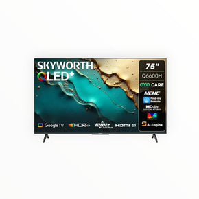 Skyworth 75-inch QLED Google TV-75Q6600H