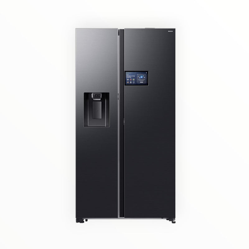Bespoke AI Side by Side, 9” AI Home screen, Plumbed, Black , 594L