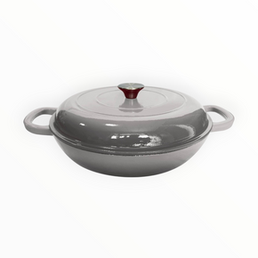 Cast Iron Saucepan 30cm Enamel Grey CH1221