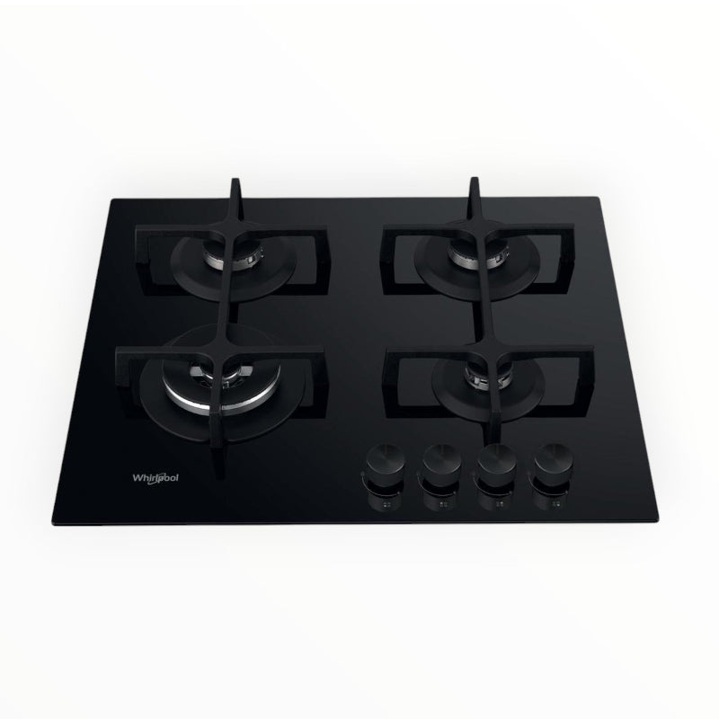 Whirlpool 60cm 4-Burner Black Gas Hob GOA6423NB1