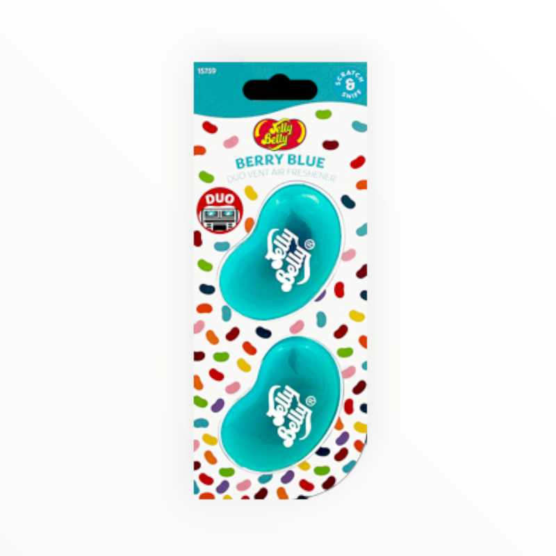 Jelly Belly 3D Duo Vent Air Freshener Berry Blue 15759