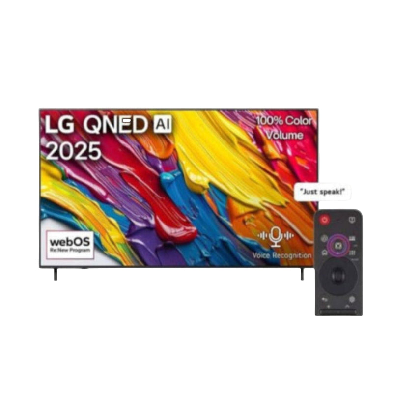 LG 65 inch QNED82A AI 4K Smart TV AI Magic Remote HDR10 WebOS25 2025 65QNED82A6A