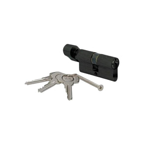 Yale 64 mm Euro Profile Thumb-Turn Cylinder – Matte Black