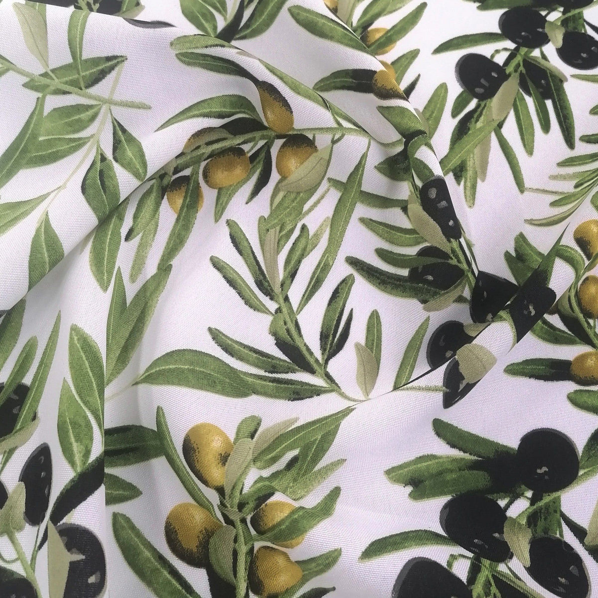 Printed Mini Matt Olives 140 cm.