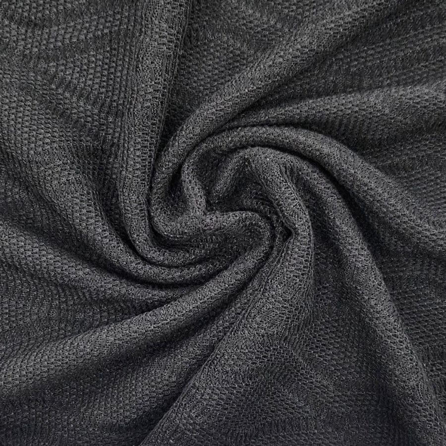 WINTER FABRIC Dress Fabrics Black Cable Sweater Modena 150cm (7917133463641)
