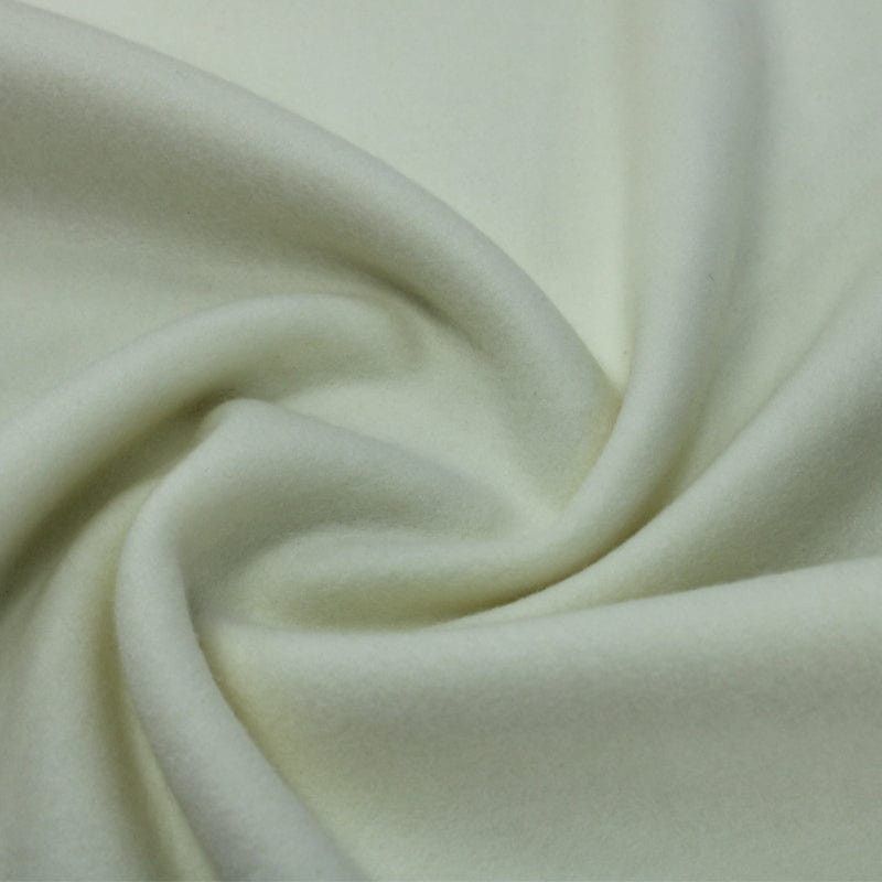 WINTER FABRIC Dress Fabrics Cream Melton Fabric 150 cm