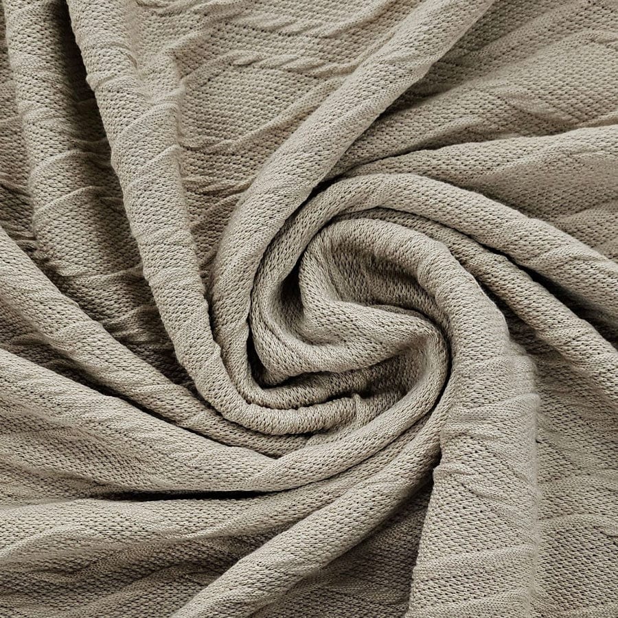 WINTER FABRIC Dress Fabrics Natural Cable Sweater Modena 150cm (7917133463641)