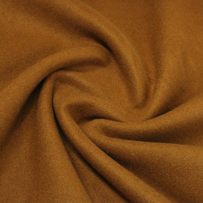 WINTER FABRIC Dress Fabrics Tan Melton Fabric 150 cm